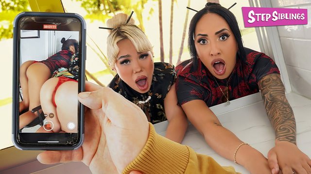 StepSiblings – Luna Luxe, Kona Jade – Caught, Stuck, and Fucked