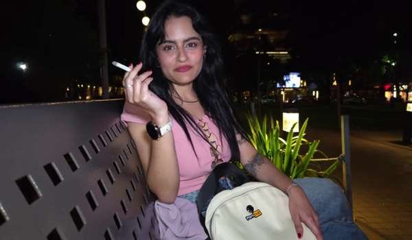 Calila – Recogida Pública Amateur Fan Latina Con Mochila